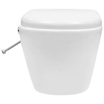 Wall Hung Rimless Toilet with Bidet Function - Stylish and Space-Savin