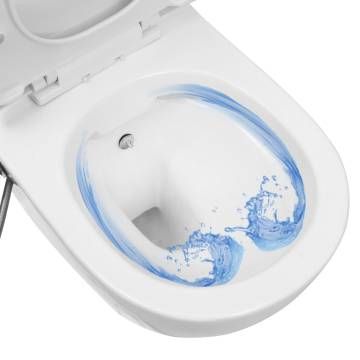 Wall Hung Rimless Toilet with Bidet Function - Stylish and Space-Savin