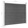 Fence Panel Set WPC 526x146 cm Black - Durable & Stylish