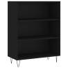 Stylish Highboard Black 69.5x34x180 cm - Engineered Wood