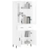 Highboard High Gloss White - Stylish Storage Solution