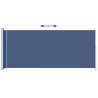 Patio Retractable Side Awning 180x500 cm - Blue | Hipomarket