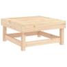 Garden Footstools with Cushions - 2pcs Solid Wood Pine