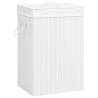 Bamboo Laundry Basket White 72 L Colour white Size 40 x 30 x 60 cm Quantity in Package 1 