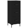 Stylish Highboard Black 34.5x34x180 cm | Hipomarket