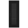 Stylish Highboard Black 34.5x34x180 cm | Hipomarket