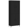 Stylish Highboard Black 69.5x34x180 cm | Durable & Elegant