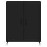 Stylish Highboard Black 69.5x34x180 cm | Durable & Elegant