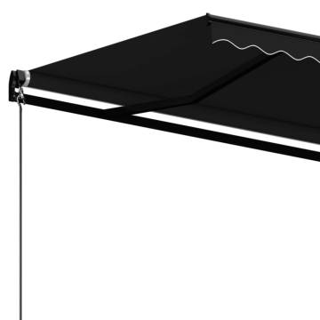 Manual Retractable Awning 400x350 cm Anthracite - HipoMarket