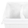 Bamboo Laundry Basket White 72 L - Stylish & Functional Storage