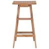 Elegant Folding Bar Stools Set - Solid Teak Wood (2 pcs)