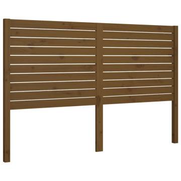 Honey Brown Bed Headboard 126x4x100 cm - Solid Pine Wood