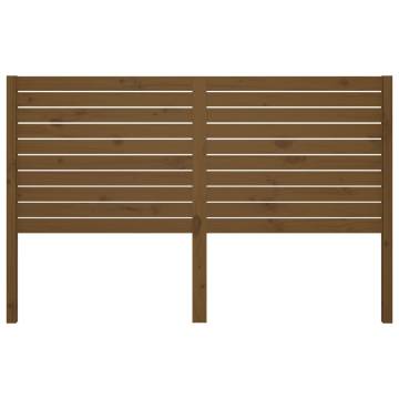 Honey Brown Bed Headboard 126x4x100 cm - Solid Pine Wood