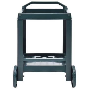 Beverage Cart Green - Durable & Stylish 69x53x72 cm | Hipo Market