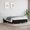 Bed Frame Black 135x190 cm Double Fabric Colour black Size 4ft6 double Height 35 cm 