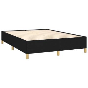 Black Fabric Bed Frame 135x190 cm - Durable & Stylish