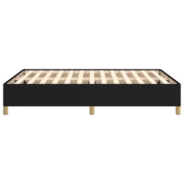 Black Fabric Bed Frame 135x190 cm - Durable & Stylish