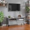 TV Cabinet Concrete Grey 100x34.5x44.5 cm Engineered Wood Colour concrete grey Quantity in Package 1 Width 100 cm Depth 34.5 cm 