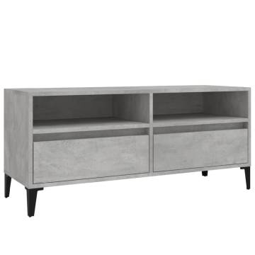 Concrete Grey TV Cabinet - Stylish & Functional Design