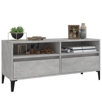 Concrete Grey TV Cabinet - Stylish & Functional Design