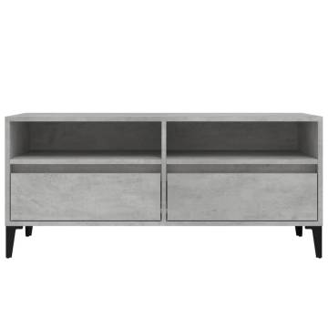 Concrete Grey TV Cabinet - Stylish & Functional Design