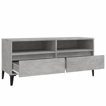 Concrete Grey TV Cabinet - Stylish & Functional Design