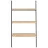 3-Tier Leaning Shelf - Light Brown & Black | Hipomarket