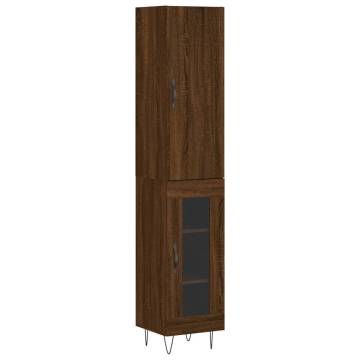 Highboard Brown Oak - Stylish Storage Solution | HipoMarket