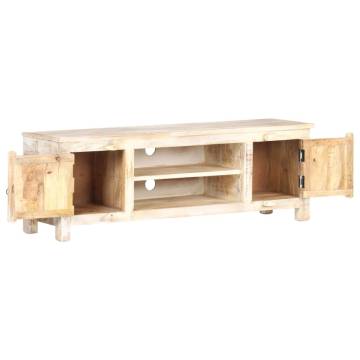 Unique Rough Acacia Wood TV Cabinet - 120x30x40 cm