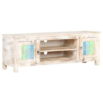 Unique Rough Acacia Wood TV Cabinet - 120x30x40 cm