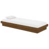 Honey Brown Solid Wood Bed Frame 75x190 cm | HipoMarket