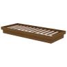 Honey Brown Solid Wood Bed Frame 75x190 cm | HipoMarket