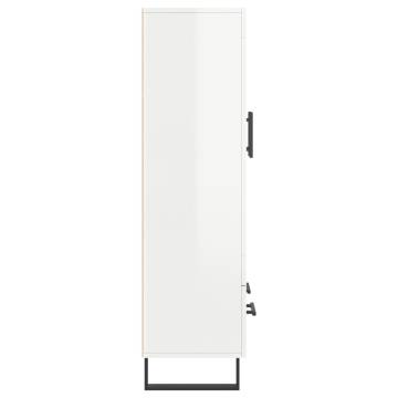 Highboard High Gloss White - Stylish Storage Solution | Hipomarket