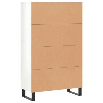 Highboard High Gloss White - Stylish Storage Solution | Hipomarket