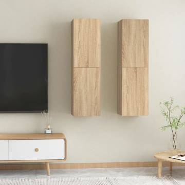 Stylish Sonoma Oak TV Cabinets - 2 pcs | Hipomarket UK