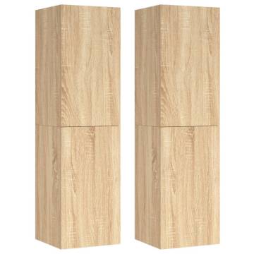 Stylish Sonoma Oak TV Cabinets - 2 pcs | Hipomarket UK