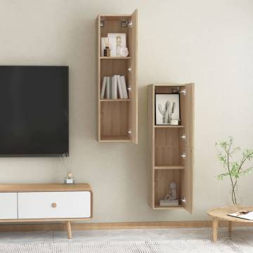 Stylish Sonoma Oak TV Cabinets - 2 pcs | Hipomarket UK