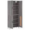 Stylish Highboard Grey Sonoma - 69.5x34x180 cm