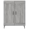 Stylish Highboard Grey Sonoma - 69.5x34x180 cm