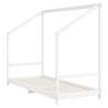 Kids Bed Frame White - Solid Pine Wood 80x200 cm | Hipo Market