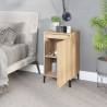 Trendy Sonoma Oak Bedside Cabinet - Durable & Stylish