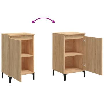 Trendy Sonoma Oak Bedside Cabinet - Durable & Stylish