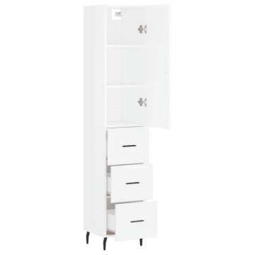 Highboard High Gloss White - Stylish Storage Solution