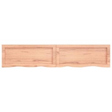 Light Brown Solid Wood Bathroom Countertop | Hipo Market