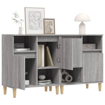 Stylish Grey Sonoma Sideboards - 2 pcs | Hipomarket UK