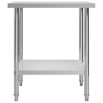 Stainless Steel Kitchen Work Table 80x60x85 cm | Hipo Market