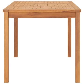 Garden Dining Table - Solid Teak Wood | 160x80 cm