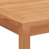 Garden Dining Table - Solid Teak Wood | 160x80 cm