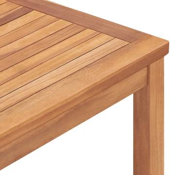 Garden Dining Table - Solid Teak Wood | 160x80 cm