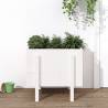 Garden Planter White 62x50x57 cm Solid Wood Pine Colour white pine Size 62 x 50 x 57 cm Quantity in Package 1 